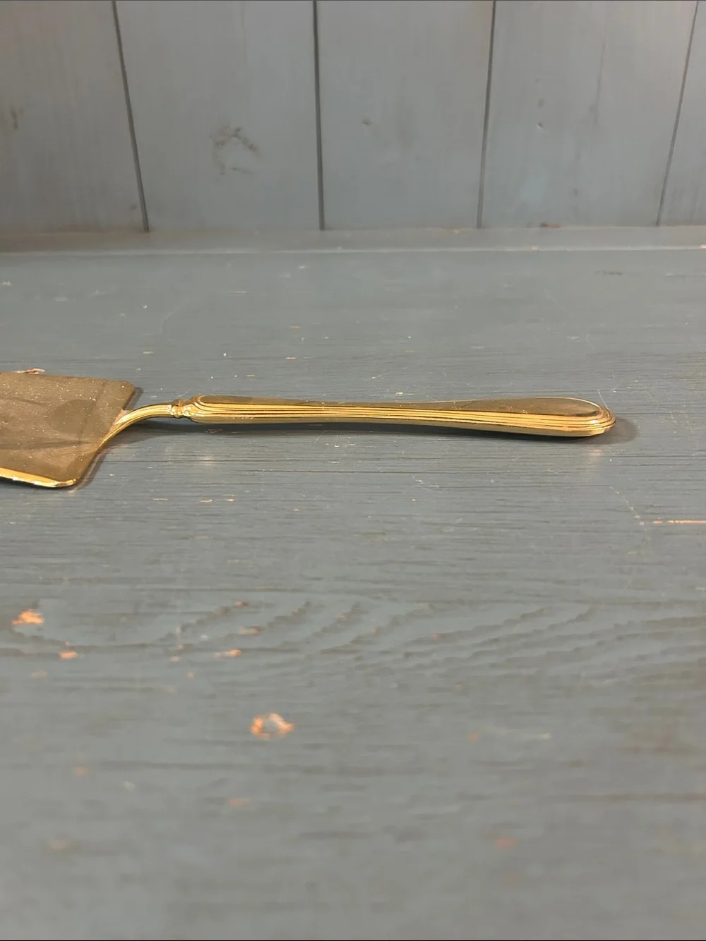 Vintage Clarendon Gold Plated Cake Server - Elegant & Classic
